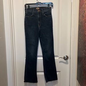 Mother denim the hustler ankle fray